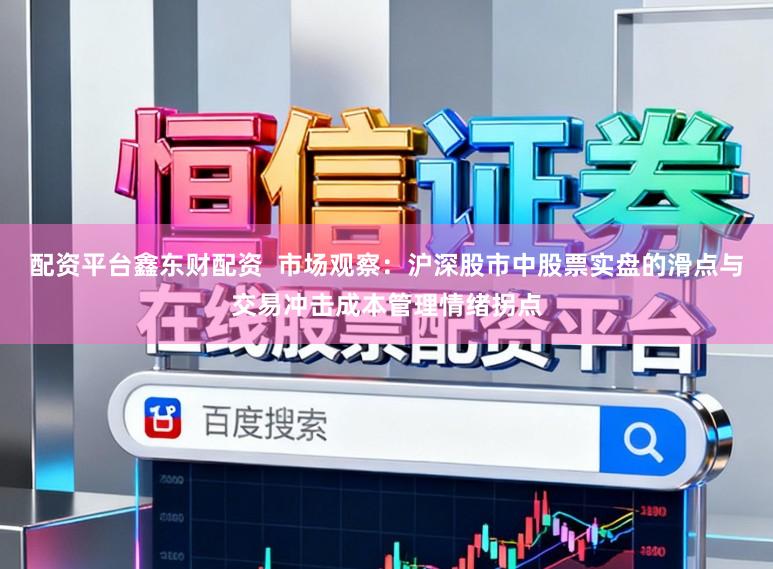配资平台鑫东财配资  市场观察：沪深股市中股票实盘的滑点与交易冲击成本管理情绪拐点