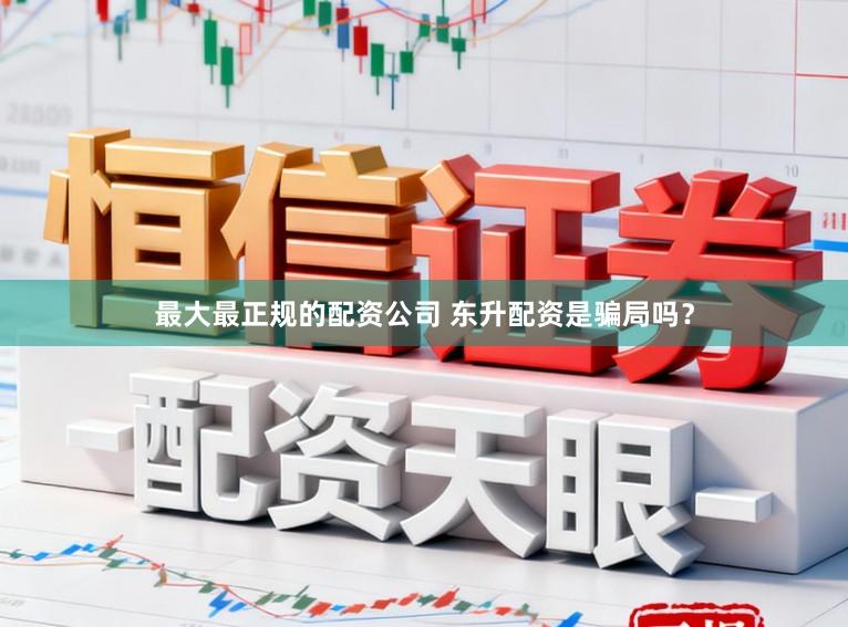 最大最正规的配资公司 东升配资是骗局吗？